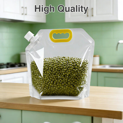 10-Count Reusable Washable Airtight Food Storage Bags - Leak-Proof Expandable Large Capacity Portable Containers for Camping, Picnic, Kitchen Use with Kid Safety Focus