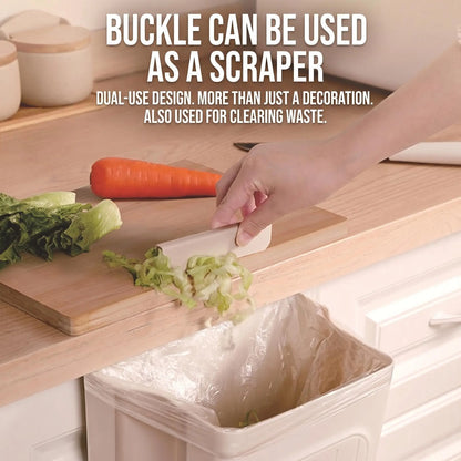 Collapsible Hanging Kitchen Trash Can - Foldable 11L Rubbish Bin for Cabinet and Countertop, Ideal for Kitchen and Bathroom Use