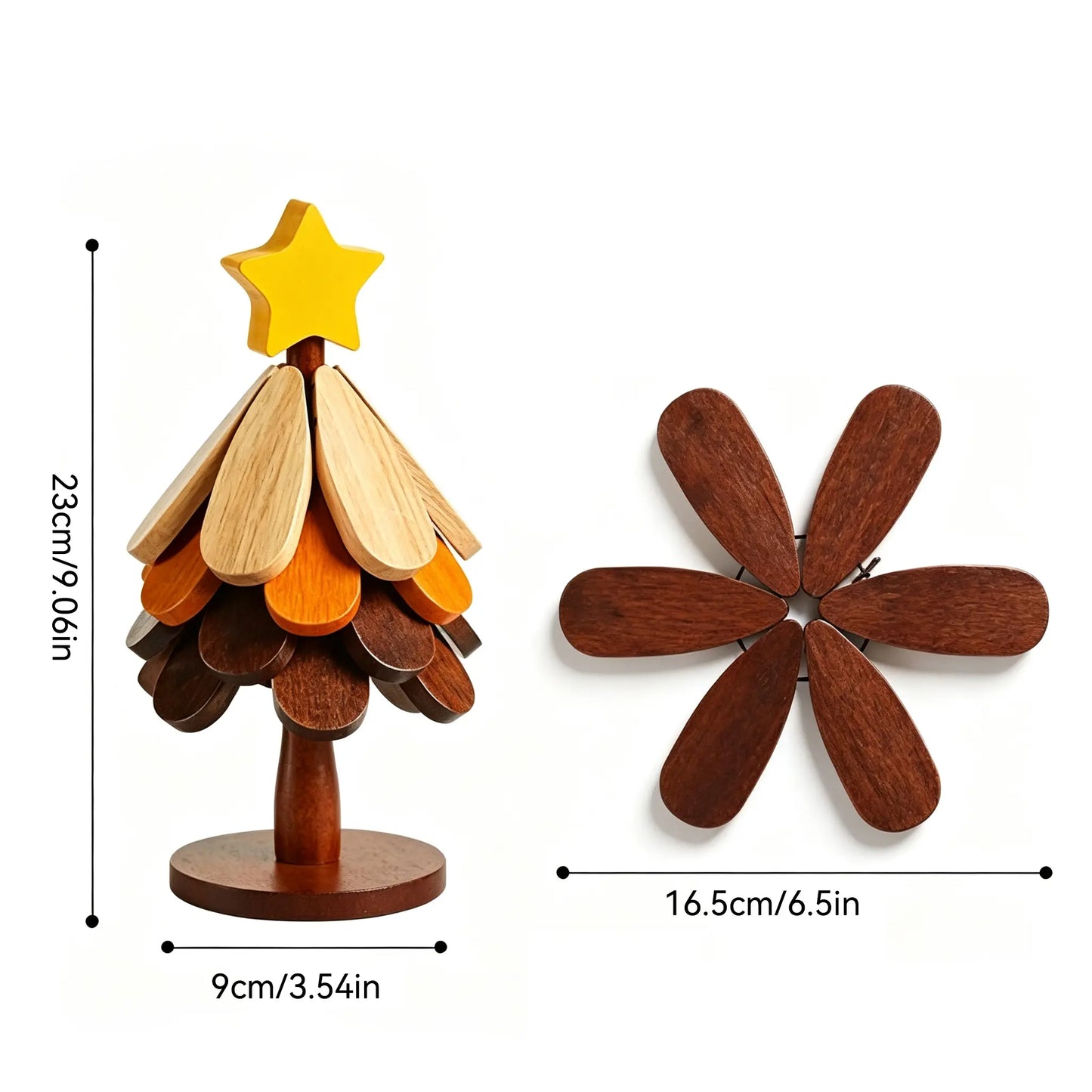 Sturdy Solid Wood Kitchen Coasters, Heat Insulation Mats for Mugs, Cups, & Tableware, Rustic Table Decor