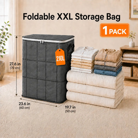 Extra Large Heavy Duty Moving Bags with Backpack Straps & Reinforced Handles, Dustproof Storage Bags for Clothes, Bedding & Travel, Zipper Closure Organizer for College Dorm, Closet and Home Organization