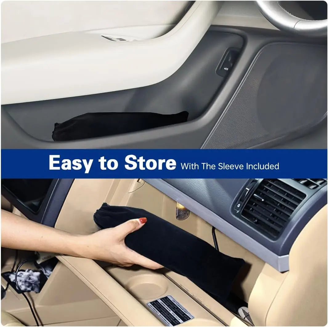 [Upgraded] Windshield Sun Shade Umbrella - [Vinyl Coating Heat Shield] Protect Car from Sun Rays & Heat Damage Keep Cool and Protect Interior, Spring Structure Edge Medium 56" L X 31" W, Durable Sun Shade, Shade for Car Window