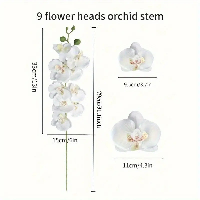 5 Pcs Set Artificial Phalaenopsis Decorative Bouquets, Artificial Flowers, Suitable for Valentine'S Day, Mother'S Day, Christmas, Thanksgiving and Other Occasions, Vase Not Included
