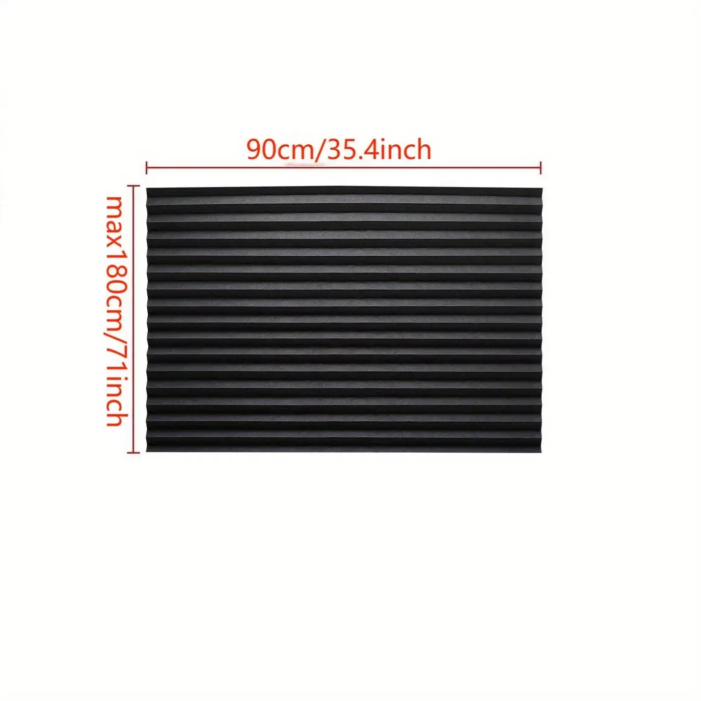 Blackout Curtain, Self-Adhesive, No Drilling Required, Easy Install, Sunlight Blocking Heat Insulation Privacy Protection, Modern Interior, Blackout Window Cover, Self-Adhesive Pleated Window Blind - 71X34.5In