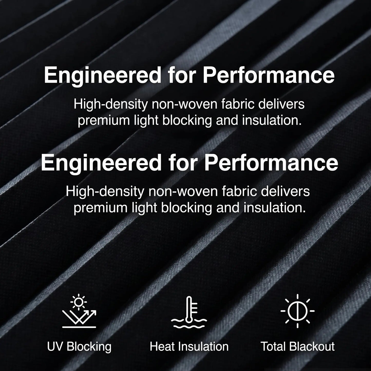 Blackout Curtain, Self-Adhesive, No Drilling Required, Easy Install, Sunlight Blocking Heat Insulation Privacy Protection, Modern Interior, Blackout Window Cover, Self-Adhesive Pleated Window Blind - 71X34.5In